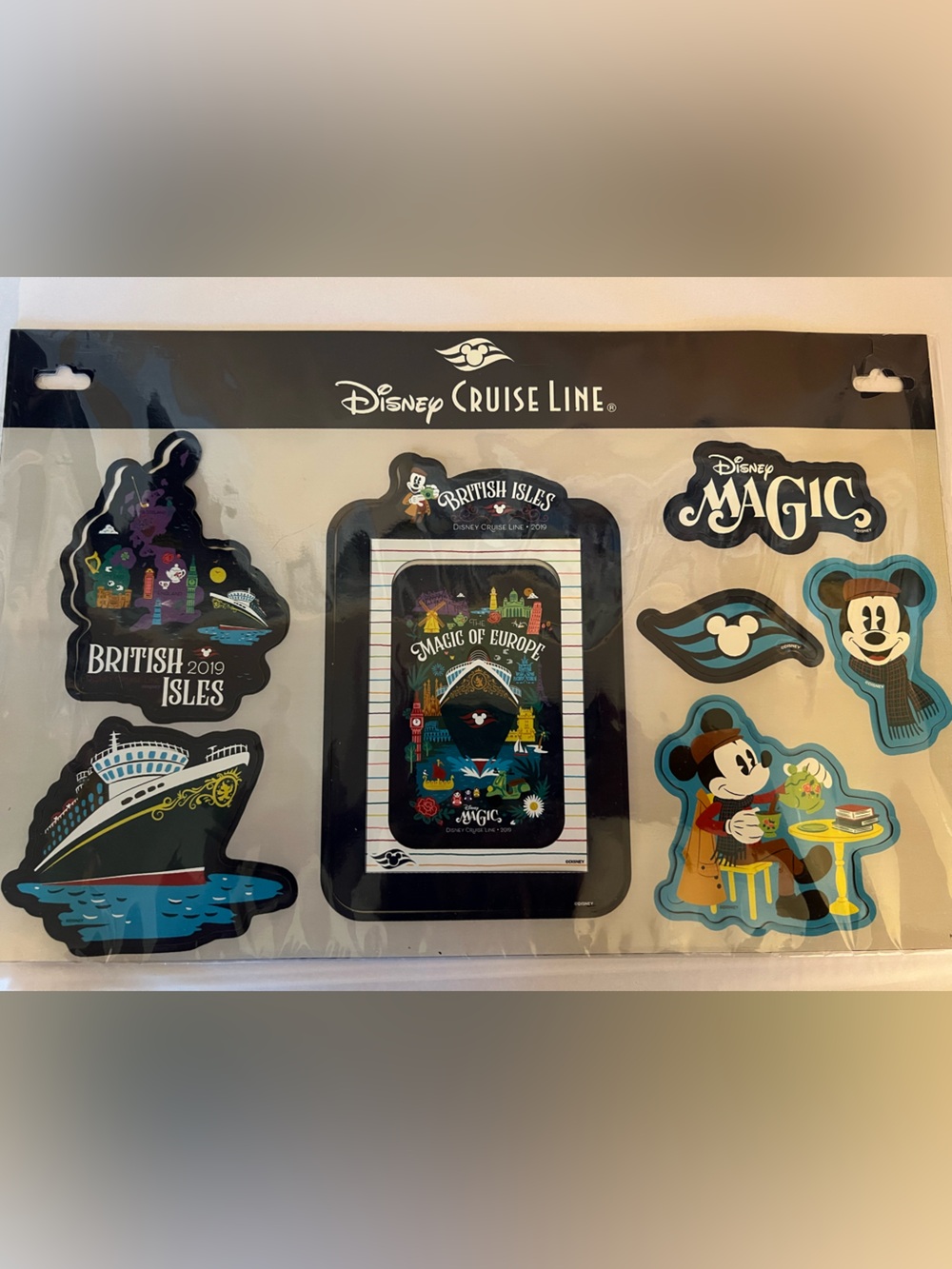 Disney Cruise Line British Isles 2019 Magnet Set